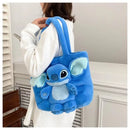 Bolsa de Ombro de Pelúcia Disney Stitch | Perfeita para todas as Meninas