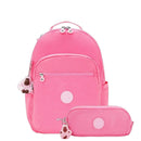 Kit Kipling Mochila e Estojo Glitter